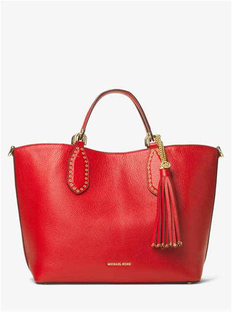 michael kors tote bag red